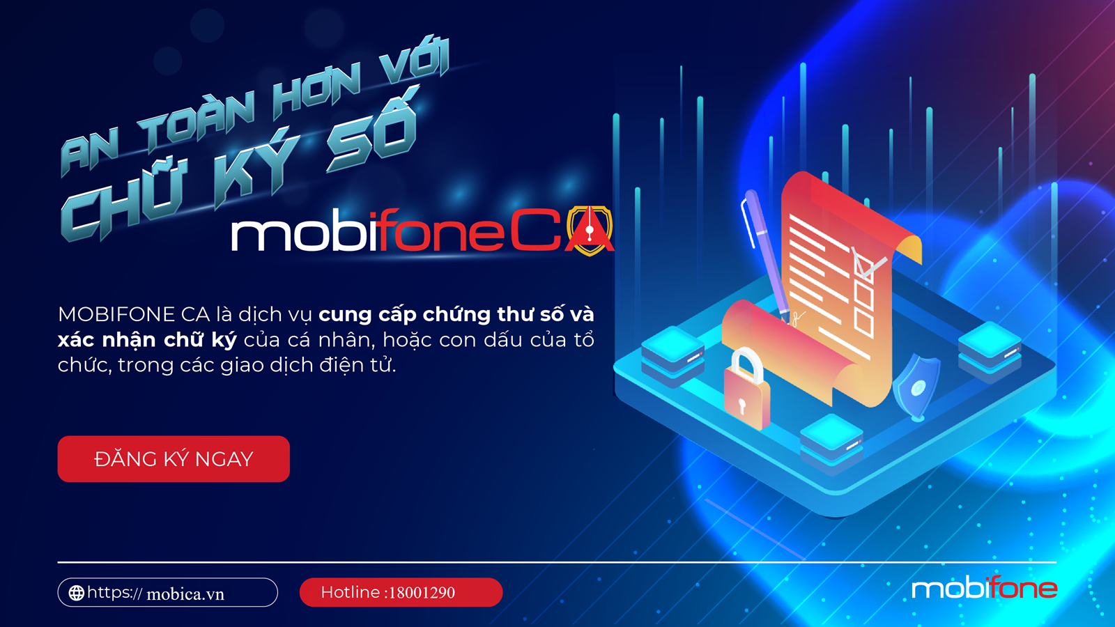 Chữ ký số MobiFone CA – Giải pháp định danh điện tử an toàn, tiện lợi cho doanh nghiệp Việt